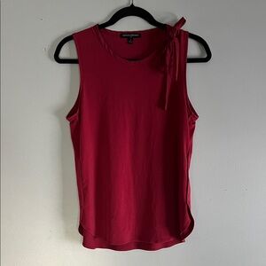Banana Republic Burgundy Tank Top with Bow Detail